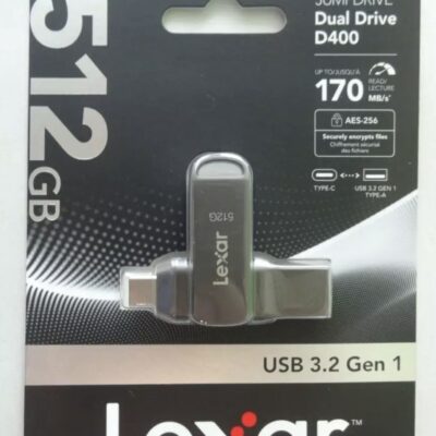 Lexar 512GB JumpDrive Dual Drive D400 USB 3.2 Gen 1 Type-C & Type-A Flash Drive