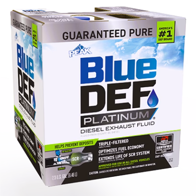 PEAK Blue DEF Platinum, Premium Diesel Exhaust Fluid (DEF) 2.5 Gal