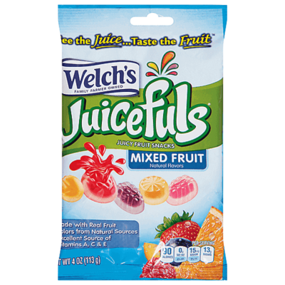 Welch’s Juicefuls Juicy Fruit Snacks, Mixed Fruit, 4 Ounce