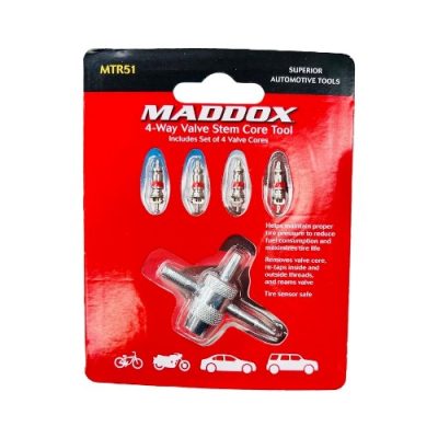 Maddox 4-way Valve Stem Core Tool On