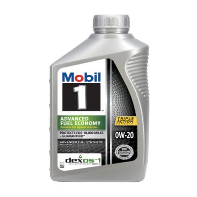 Mobil 1 Advanced Fuel Economy Full Synthetic Motor Oil 0W-20 Quart – 1-0-20