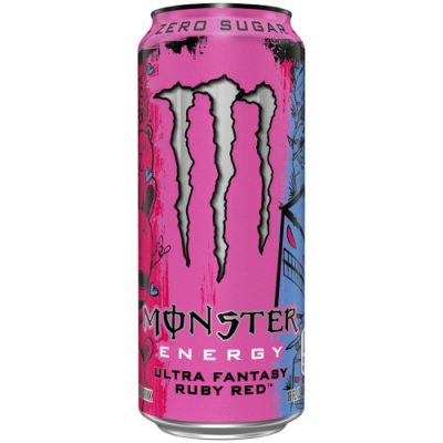 Monster Ultra Fantasy Ruby Red Zero Sugar Energy Drink 16 Fl Oz