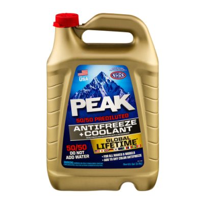 Peak Global Lifetime 50/50 Prediluted Antifreeze & Coolant Liquid