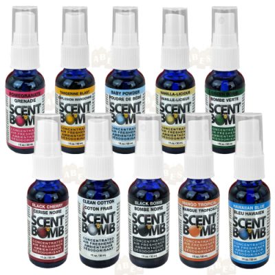 Scent Bomb Black Spray Air Freshener 1 Oz Bottle