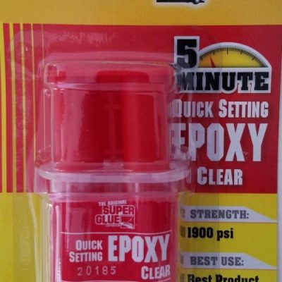 The Original Super Glue 5 Minute Quick Set Epoxy Clear 0.2 Oz Tube