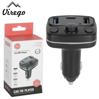 Car BT FM Transmitter Radio MP3 Wireless Adapter Hands-Free 3Port Charger