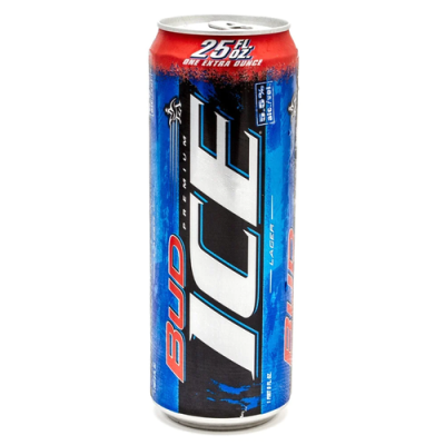 Bud Ice Beer Lager Premium 25 Fl Oz