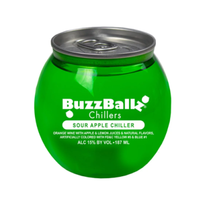 BuzzBallz Chillers Sour Apple Chiller 187mL Bottle