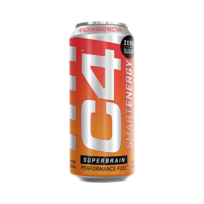 C4 Energy Drink, Peach Mango Nectar 16 Oz