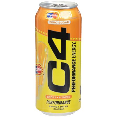 C4 Energy Drink  Zero Sugar Hawaiian Pineapple 16 Fl Oz