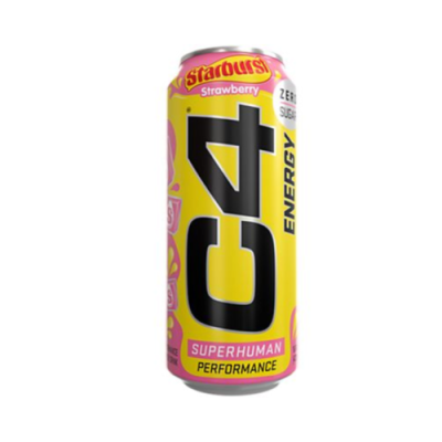 C4 Energy Drink Zero Sugar Strawberry Blast Sport + Fitness 16 Fl Oz