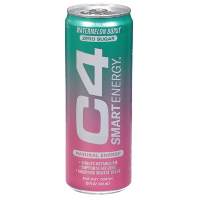 C4 Energy Drink Zero Sugar Watermelon Burst Sparkling 12 Fl Oz