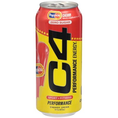 C4 Performance Zero Sugar Energy Drink – Cherry Popsicle