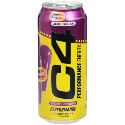 C4 Performance Zero Sugar Energy Drink – Grape Popsicle