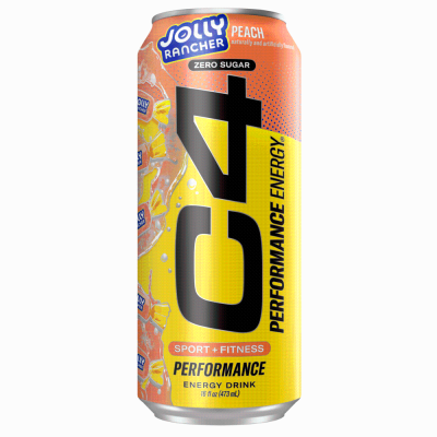 C4 Performance Zero Sugar Energy Drink – Jolly Rancher Peach