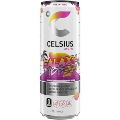Celsius Galaxy Vibe Energy Drink 12 Fl Oz