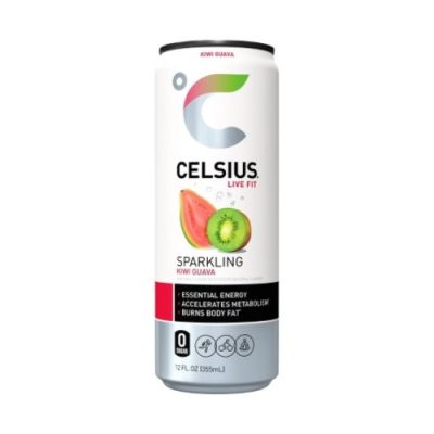 Celsius Live Fit Sparkling Kiwi Guava Energy Drink 12 Fl Oz Can