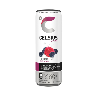 Celsius Live Fit Sparkling Wild Berry Energy Drink 12 Fl Oz