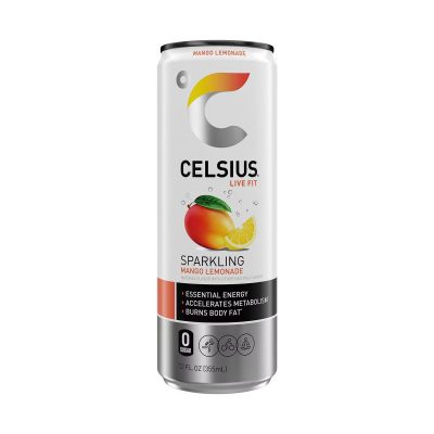 Celsius Sparkling Mango Lemonade 12 oz