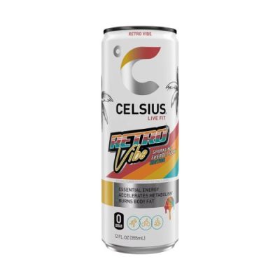 Celsius Sparkling Retro Vibe Functional 12 Fl Oz Can