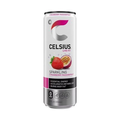 Celsius Sparkling Strawberry Passionfruit Energy Drink 12 Fl Oz