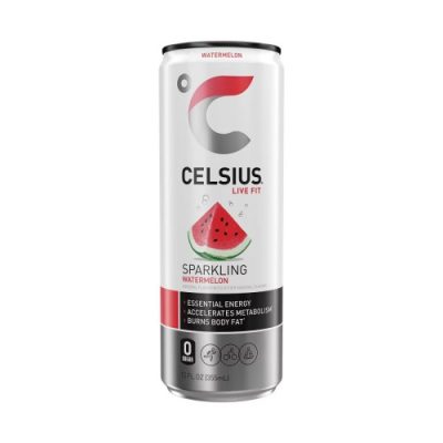 Celsius Sparkling Watermelon Energy Drink – 12 Fl Oz Can