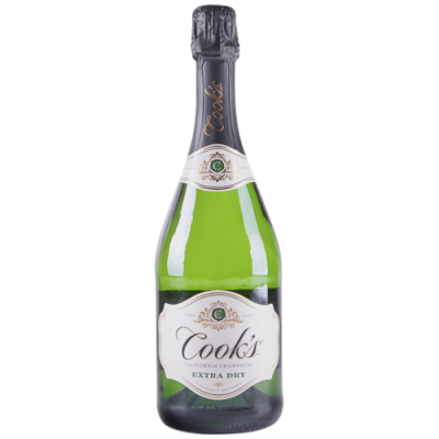 Cook’s California Champagne Extra Dry White Sparkling Wine 750 mL Bottle
