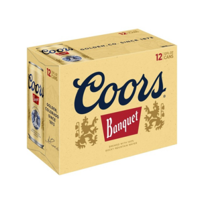 Coors Banquet Lager Beer – 12pk/12 Fl Oz Cans