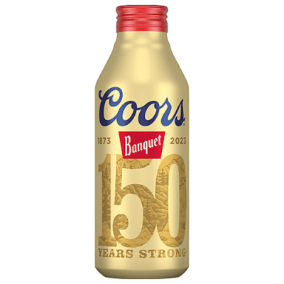 Coors Banquet Lager Beer 16 Fl. Oz. Aluminum Bottle 5% ABV