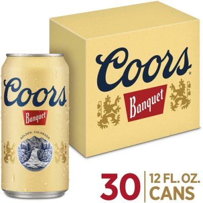 Coors Banquet Lager Beer 30 Pack 12 Fl. Oz. Cans 5% ABV