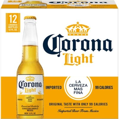 Corona Light Mexican Lager Beer Bottles