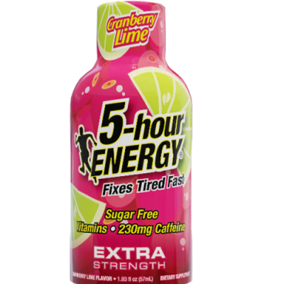 Cranberry Lime Flavor Extra Strength 5-Hour Energy Shots
