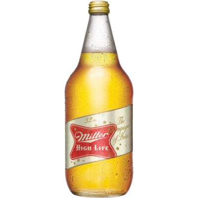 Miller High Life American Lager Beer Single Bottle