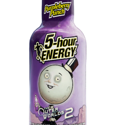 Outer Worlds 2 Purpleberry Punch Flavor Extra Strength 5-Hour Energy Shots
