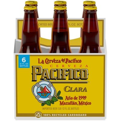 Pacifico Clara Mexican Lager Beer Bottles