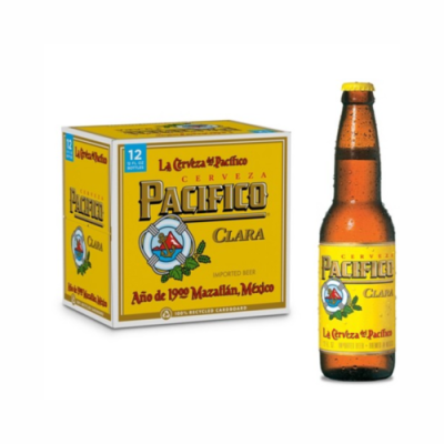Pacifico Mexican Lager Import Beer 12 Pk Bottles