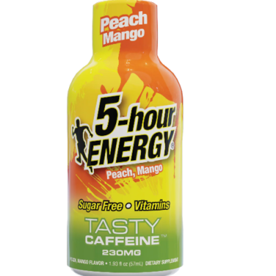 Peach Mango Flavor Extra Strength 5-Hour Energy Shots