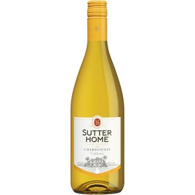 Sutter Home Chardonnay California White Wine 750 Ml Glass Bottle 13.5% ABV