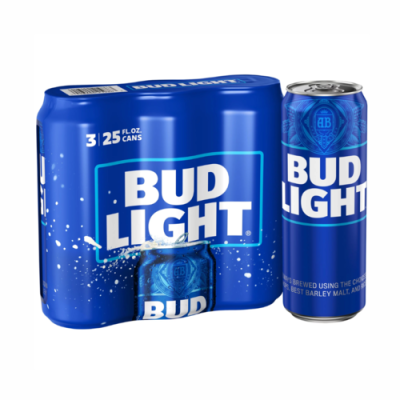 Bud Light Beer 3 Pack 25 Fl. Oz. Cans