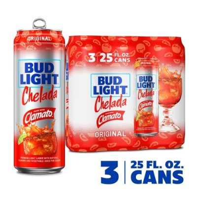 Bud Light Chelada 3 Pack 25oz Cans