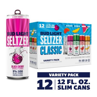 Bud Light Hard Seltzer Original Variety Pack 12 Slim Cans