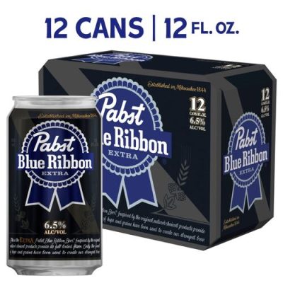 Pabst Blue Ribbon Extra Beer – 12pk/12 Fl Oz Cans