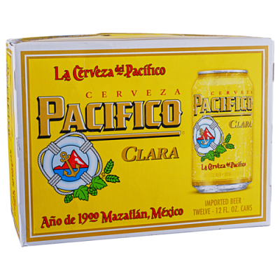 Pacifico Mexican Lager Import Beer 12 Pk Cans
