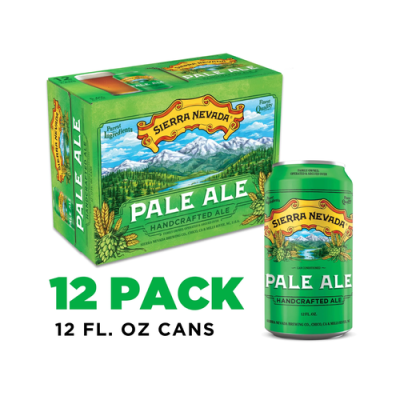 Sierra Nevada Pale Ale Craft Beer 12 Pack (12oz Cans)