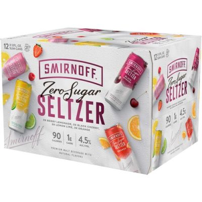 Smirnoff Spiked Seltzer Zero Sugar Variety Pack 12 Pack/12 Oz Cans