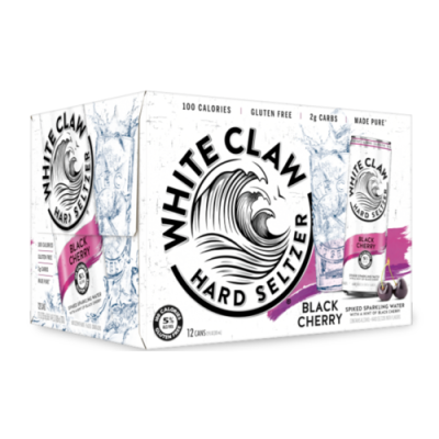 White Claw Black Cherry Hard Seltzer 12 Pack Cans