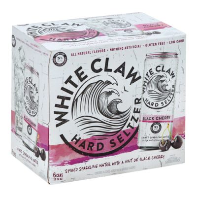 White Claw Hard Seltzer Black Cherry 12oz 6 Pack Can