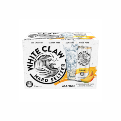 White Claw Hard Seltzer Mango Spiked 12 Pack