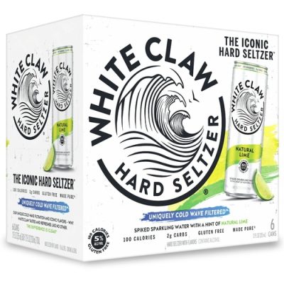 White Claw Hard Seltzer Natural Lime Spiked 6 Pack