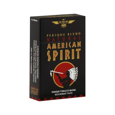 American Spirit Cigarettes Black Perique Box – Pack